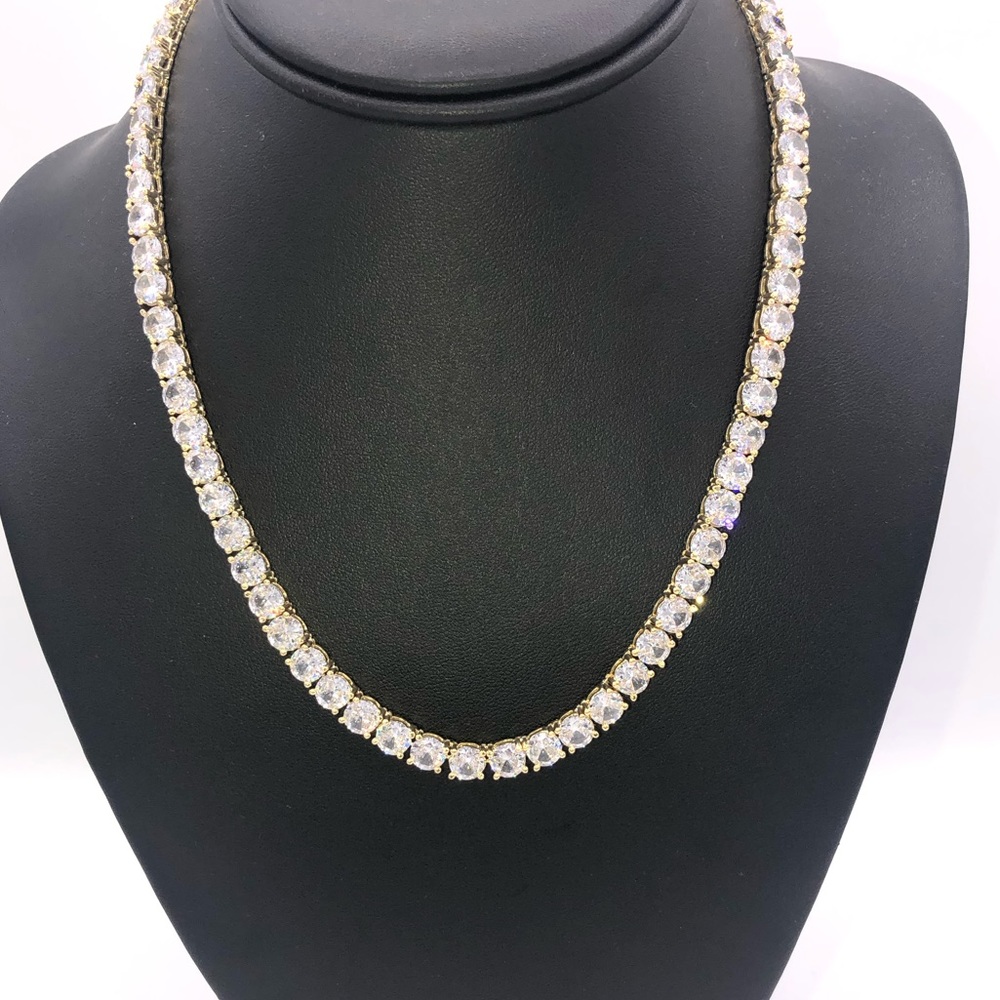 18k 72ct Tennis Necklace - Picture 3 of 14